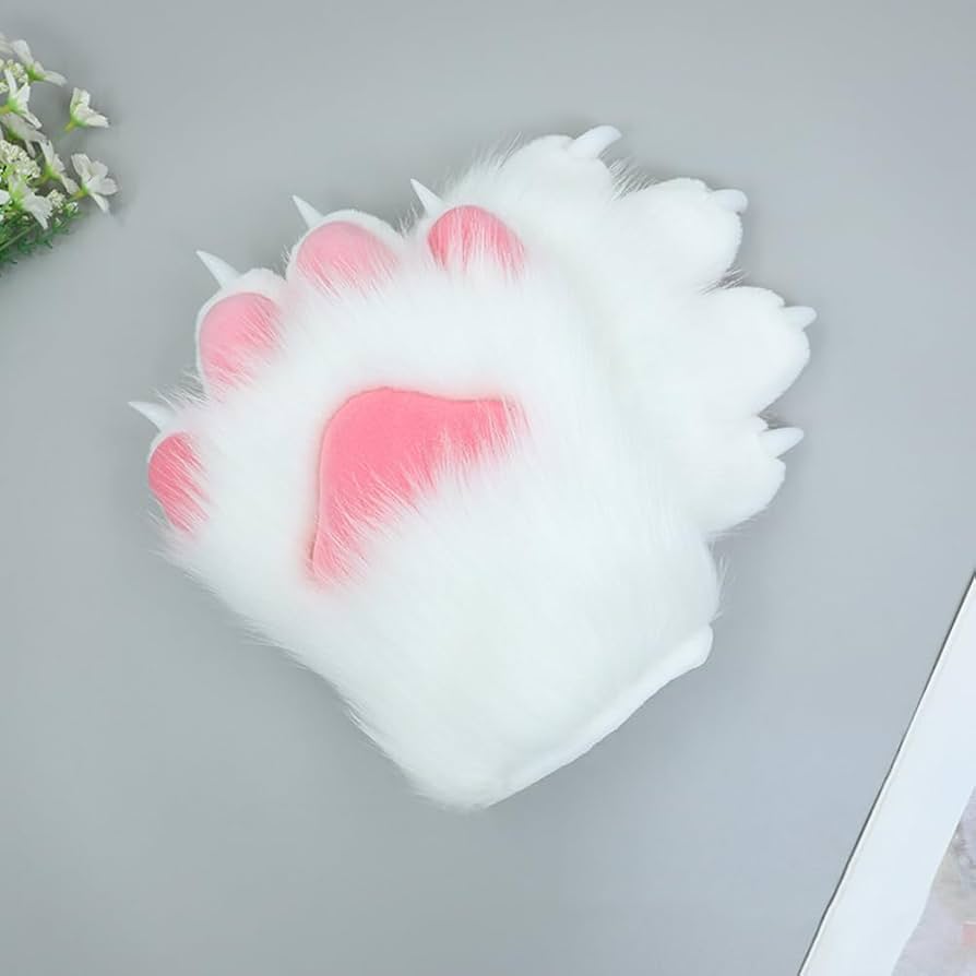 Amazon | 猫の爪 獣人 ミトン コスプレ もふもふ 手作り 肉球
